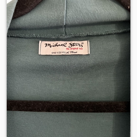 Michel Stars The Original Tee Open Shawl Cardigan 100% Supima Cotton - Picture 4 of 7